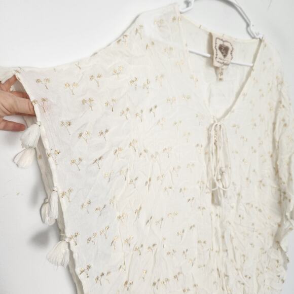 Z&L Anthropologie Swimsuit‎ Cover-Up M/L Palm Trees Beach Vacation Resortwear - Picture 4 of 9